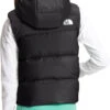 The North Face Reversible North Down Hooded Vest- Girls